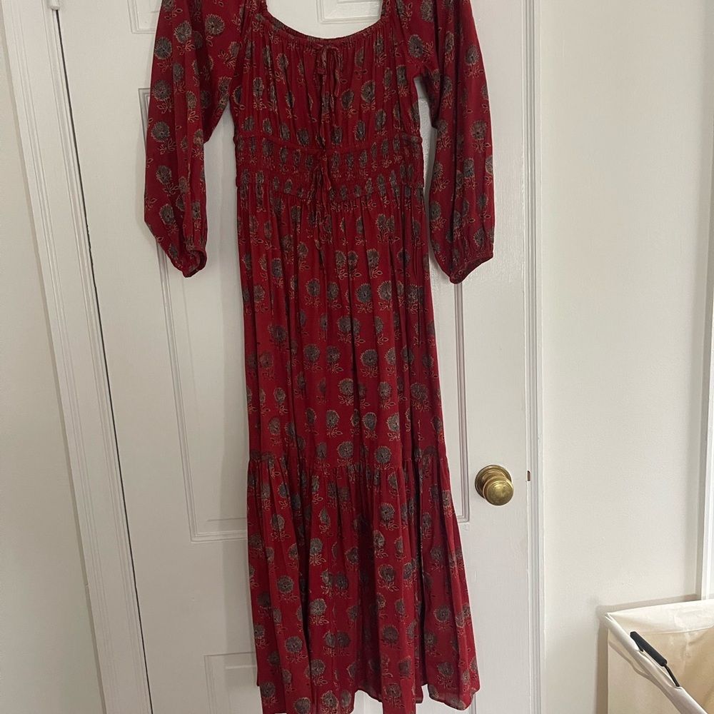 Christy Dawn Red Floral Women's Dress